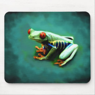 Alfombrilla De Ratón Retrato Mousepad de la rana arbórea