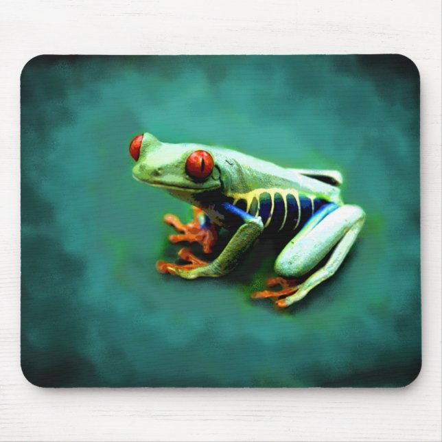 Alfombrilla De Ratón Retrato Mousepad de la rana arbórea (Frente)