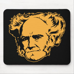 Alfombrilla De Ratón Retrato Mousepad de Schopenhauer