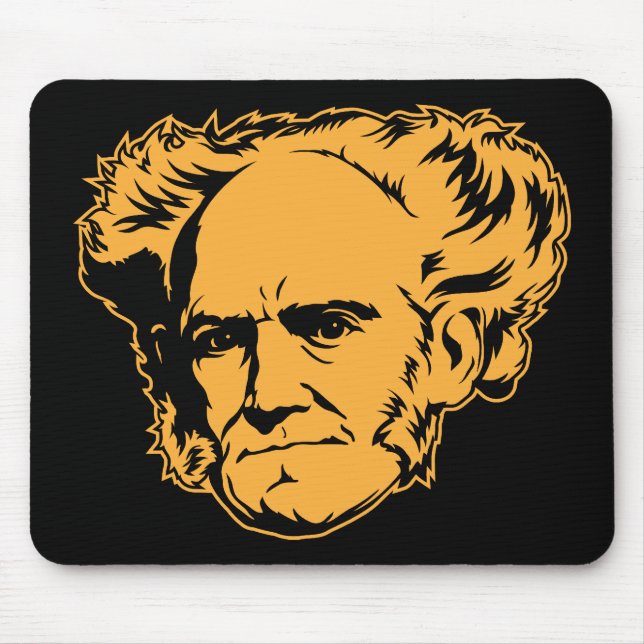 Alfombrilla De Ratón Retrato Mousepad de Schopenhauer (Frente)