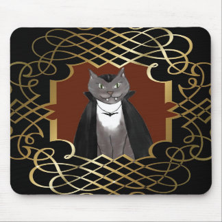 Alfombrilla De Ratón Retrato Mousepad del gatito del vampiro