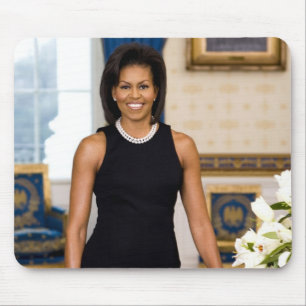 Alfombrilla De Ratón Retrato oficial de primera señora Michelle Obama