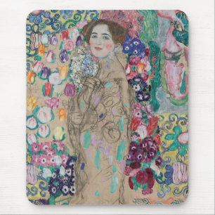 Alfombrilla De Ratón Retrato póstumo de Ria Munk de Gustav Klimt