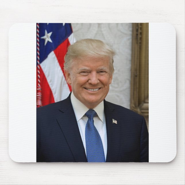 Alfombrilla De Ratón Retrato presidencial oficial de Donald Trump (Frente)