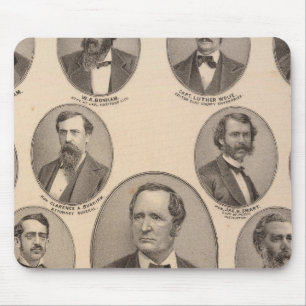 Alfombrilla De Ratón Retratos de Hon Thomas A Hendricks