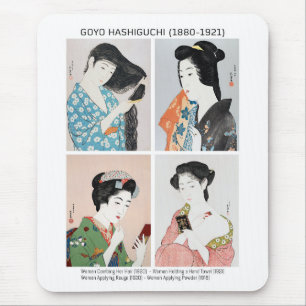 Alfombrilla De Ratón Retratos de mujeres japonesas - Goyō Hashiguchi