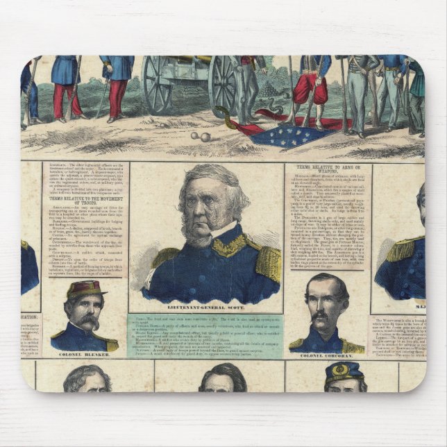 Alfombrilla De Ratón Retratos militares (Frente)