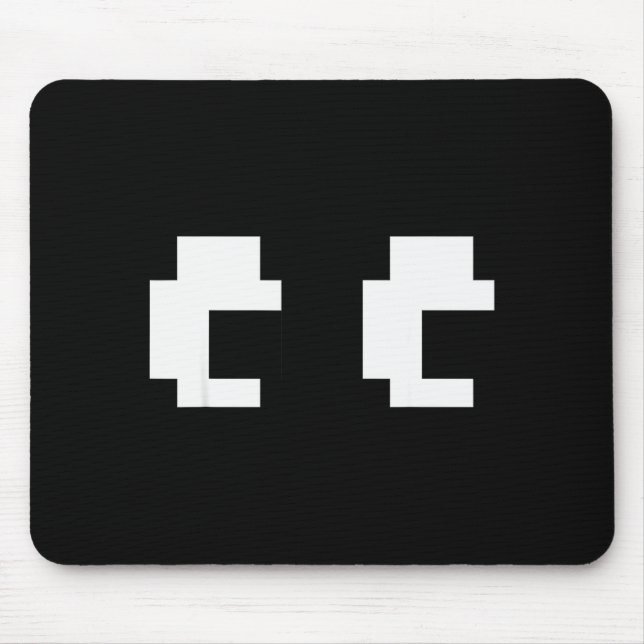 Alfombrilla De Ratón Retro Arcade Game Ghost Eyes Halloween Group Costu (Frente)