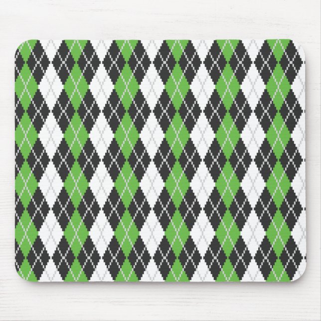 Alfombrilla De Ratón Retro Argyle Mousepad (Frente)