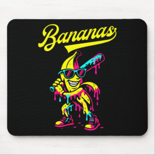 Alfombrilla De Ratón Retro Bananero Lanza Popular Bana De Béisbol De Fr