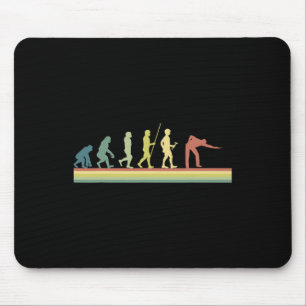 Alfombrilla De Ratón Retro Billiards Human Evolution Lover Gift Pool Sn
