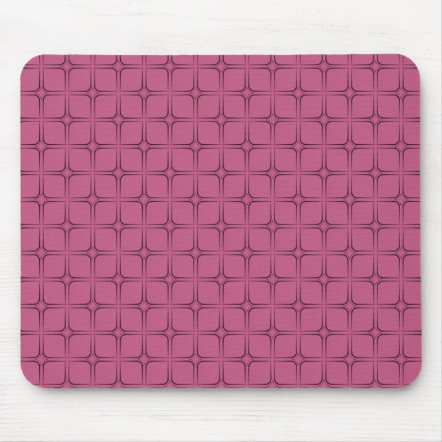 Alfombrilla De Ratón Retro Bliss Mousepad, rosa (Frente)