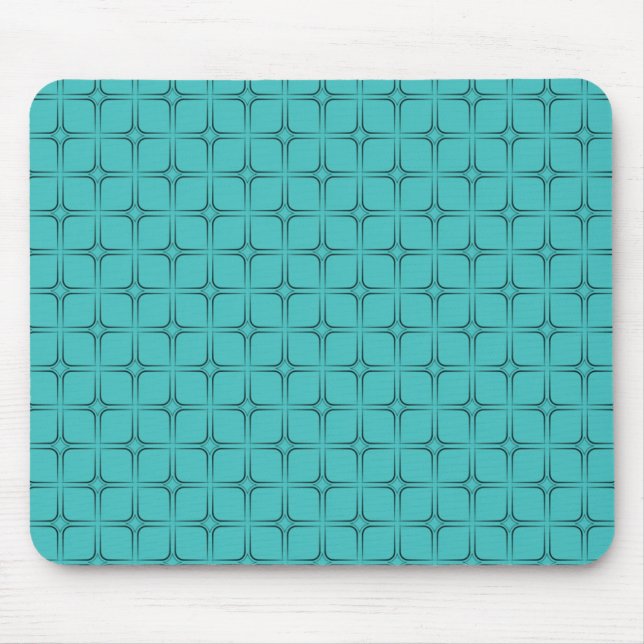 Alfombrilla De Ratón Retro Bliss Mousepad, Turquesa (Frente)