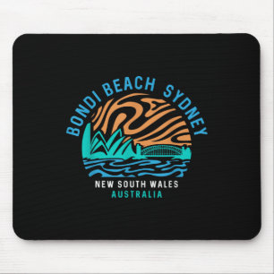 Alfombrilla De Ratón Retro Bondi Beach Sydney Australia Surfer
