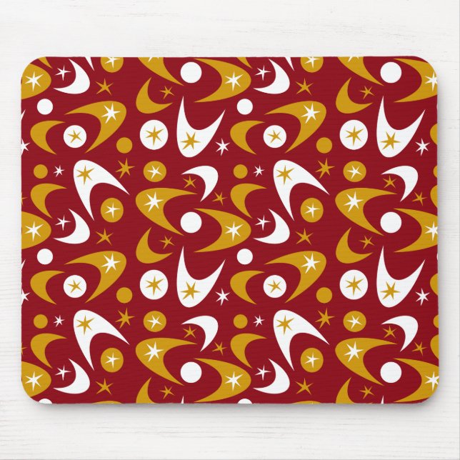 Alfombrilla De Ratón Retro Boomerangs (Frente)