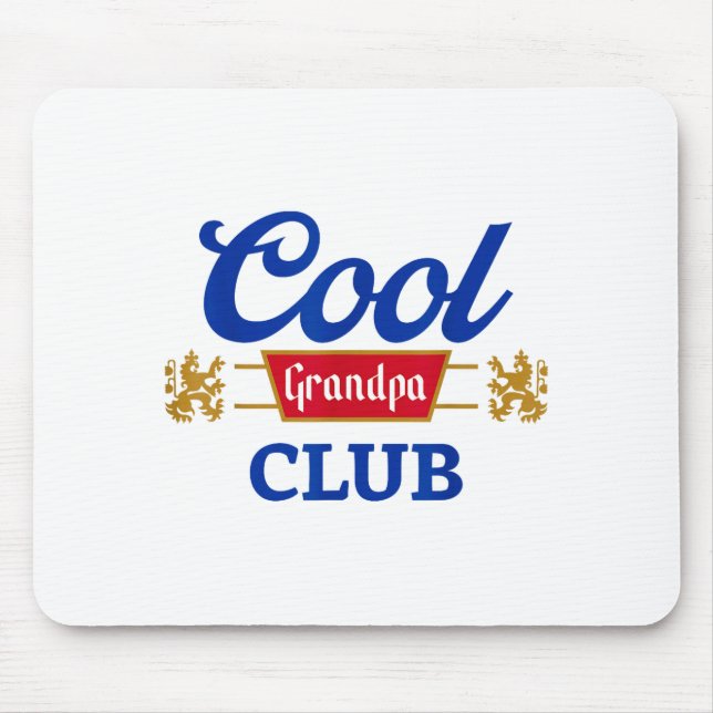 Alfombrilla De Ratón Retro Cool Grandpa Club Family Matching Father's D (Frente)