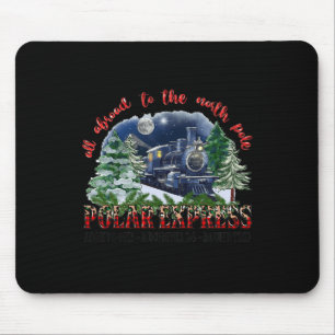 Alfombrilla De Ratón Retro Cree Que Tren Polo Norte Polar Express Todo
