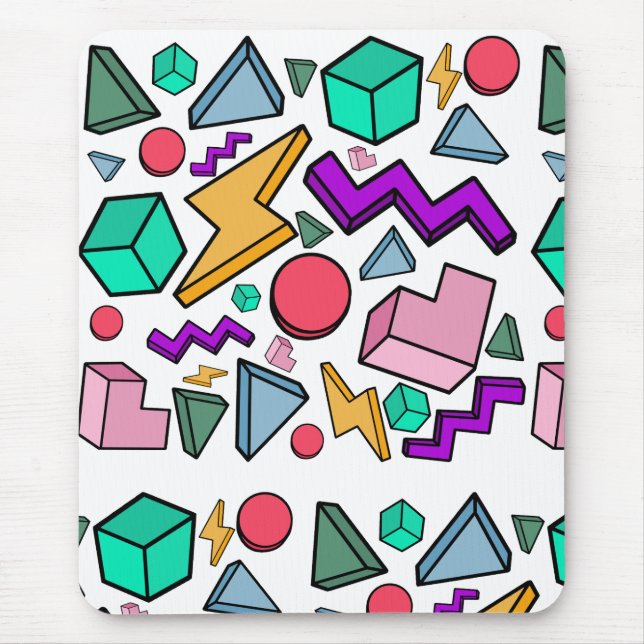 Alfombrilla De Ratón Retro de cosecha estética de los años 80 (Frente)