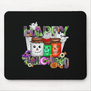 Alfombrilla De Ratón Retro de temporada de fantasía feliz Halloween Fan