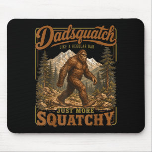Alfombrilla De Ratón Retro divertido dadsquatch sasquatch papá día del 