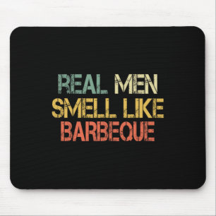 Alfombrilla De Ratón Retro Divertido Hombres Reales A La Parrilla Bbq H