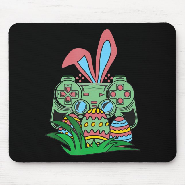 Alfombrilla De Ratón Retro Easter Video Game Easter Gaming Graphics Hap (Frente)