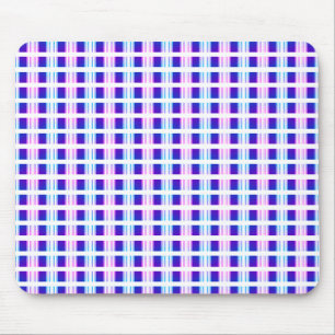 Alfombrilla De Ratón retro eléctrico rayado azul y púrpura