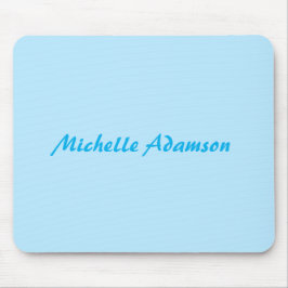 Alfombrilla De Ratón Retro Elegante De Estilo Plain Sky Azul Blanco