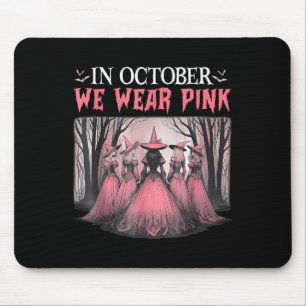 Alfombrilla De Ratón Retro En Octubre Nosotros Usamos Rosa Bruja Cáncer