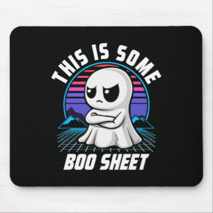 Alfombrilla De Ratón Retro Esta Es Una Hoja De Bote De Fantasma Hallowe