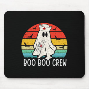 Alfombrilla De Ratón Retro Fantasma Boo Boo Crew Mujeres Enfermeras Gra