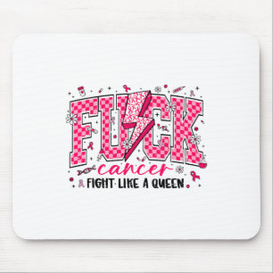 Alfombrilla De Ratón Retro Fck Cancer Lucha Como Un Cáncer De Mama Rein