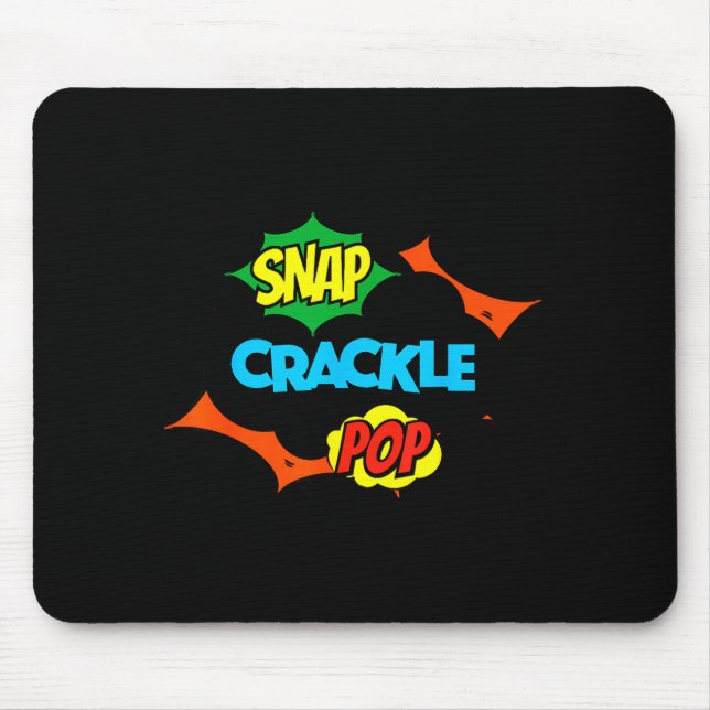 Alfombrilla De Ratón Retro Funny Snap Crackle P Quote Relax Meme Game  (Frente)