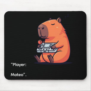 Alfombrilla De Ratón Retro Gamer Capybara Mousepad – Old School Vibes