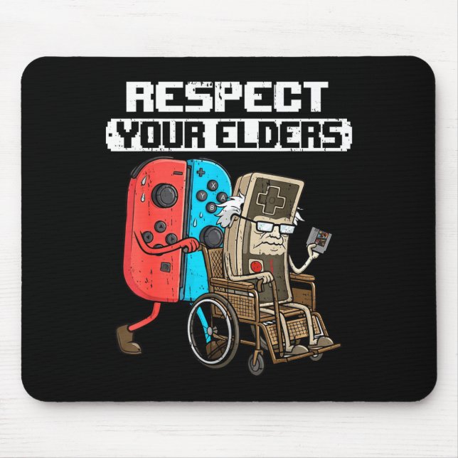 Alfombrilla De Ratón Retro Gaming Funny Gamer Controller 80s Respect Yo (Frente)