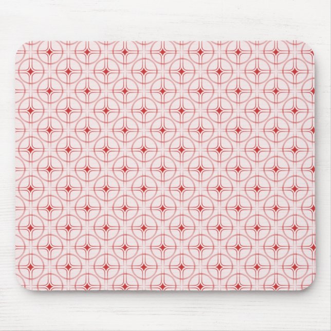 Alfombrilla De Ratón Retro Glam Mousepad, rojo (Frente)