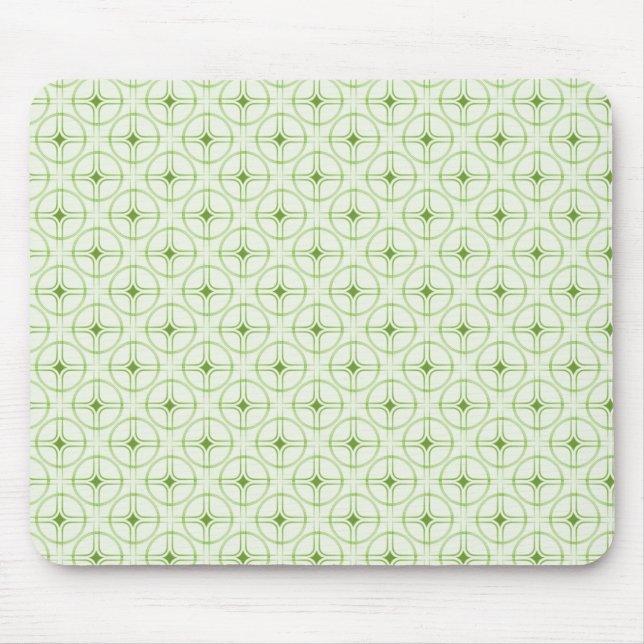 Alfombrilla De Ratón Retro Glam Mousepad, verde (Frente)