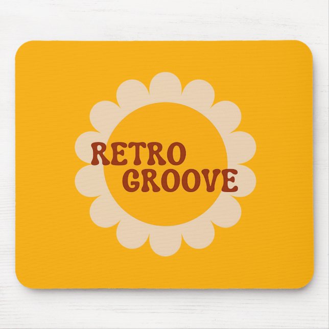 Alfombrilla de ratón Retro Groove (Frente)