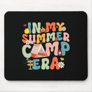 Alfombrilla De Ratón Retro Groovy En Mi Época de Campamento de Verano C