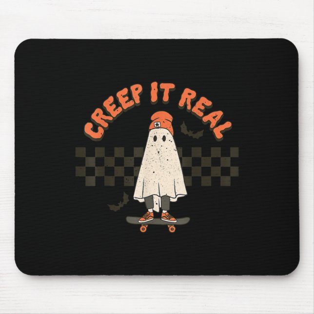 Alfombrilla De Ratón Retro Halloween Creep lo hace real Fall Boy Fall S (Frente)