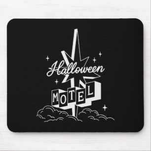 Alfombrilla De Ratón Retro Halloween Motel Shirt Creepy Vintage