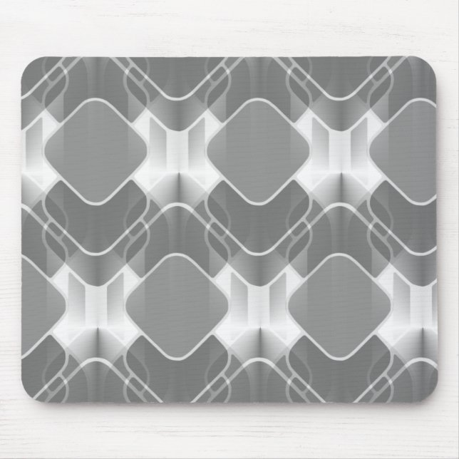 Alfombrilla De Ratón Retro Hipster Mousepad, Gris (Frente)