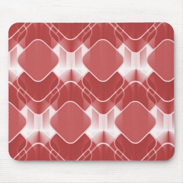 Alfombrilla De Ratón Retro Hipster Mousepad, Rojo (Frente)