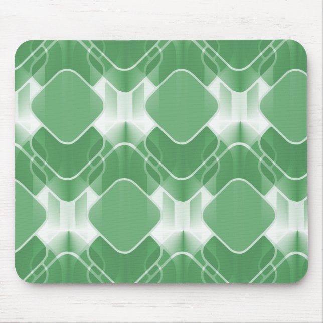 Alfombrilla De Ratón Retro Hipster Mousepad, Verde (Frente)