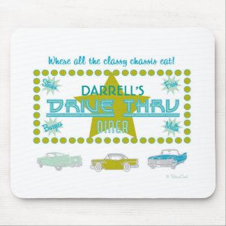 Alfombrilla De Ratón Retro Impulsión-Por el comensal (grn)