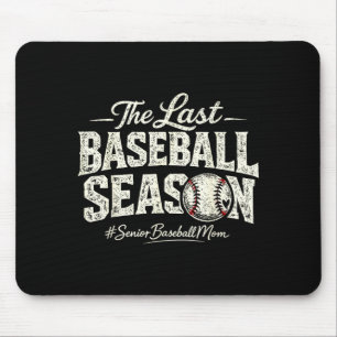 Alfombrilla De Ratón Retro la última temporada de béisbol mamá de béisb