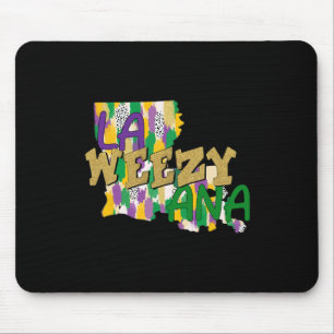Alfombrilla De Ratón Retro La Weezy Ana Feliz Mardi Gras Louisiana Nuev