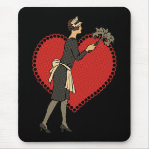 Alfombrilla De Ratón Retro Maid