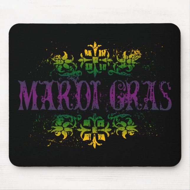 Alfombrilla De Ratón Retro Mardi Gras (Frente)