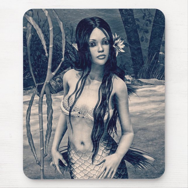 Alfombrilla De Ratón Retro Mermaid (Frente)